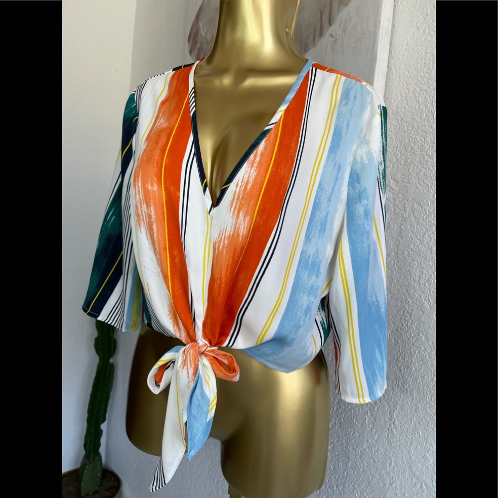 BCBG colorful mid blouse